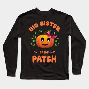 Sister of the patch funny Halloween costume family group matching family t shirt. Long Sleeve T-Shirt